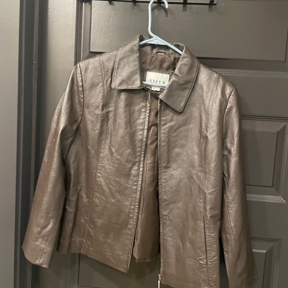 Vintage Rich Brown Genuine Leather Jacket